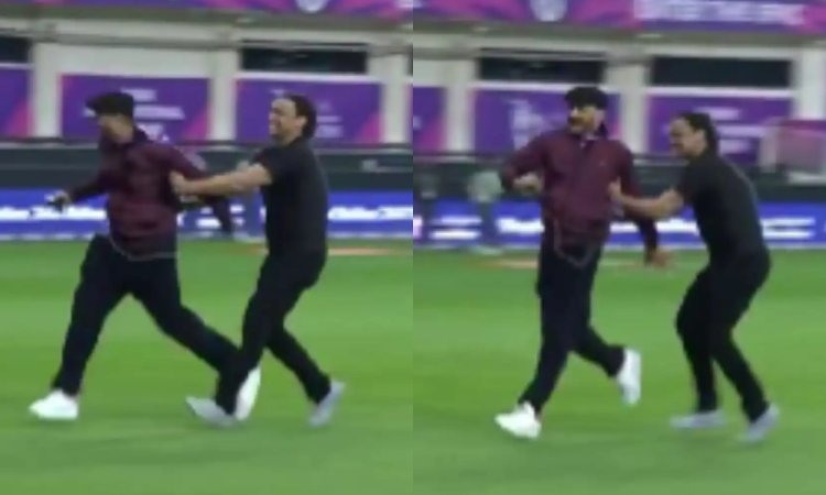 VIDEO: शोएब अख्तर से भागते दिखे हरभजन सिंह, लेकिन 'रावलपिंडी एक्सप्रेस' ने पकड़ ही ली गर्दन