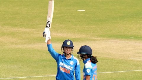 Smriti Mandhana smashes fastest ODI ton by an Indian women’s batter in Rajkot