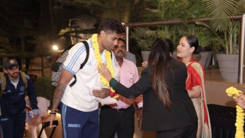 Suryakumar Yadav-led Indian team arrives in Rajkot ahead of 3rd T20I against England