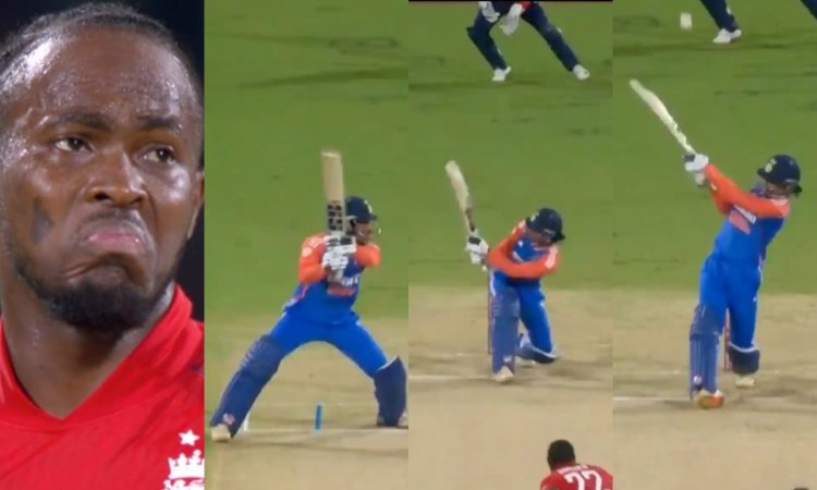 VIDEO: तिलक वर्मा ने उड़ाई जोफ्रा आर्चर की धज्जियां, खड़े-खड़े लगाए चौके-छक्के