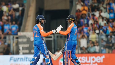 5th T20I: Abhishek Sharma hits second-fastest fifty as India record highest powerplay score