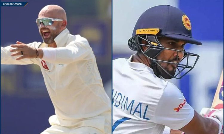 नाथन लायन के जाल में बुरी तरह फंसे दिनेश चांदीमल, 2 घंटे में 2 बार हो गए आउट