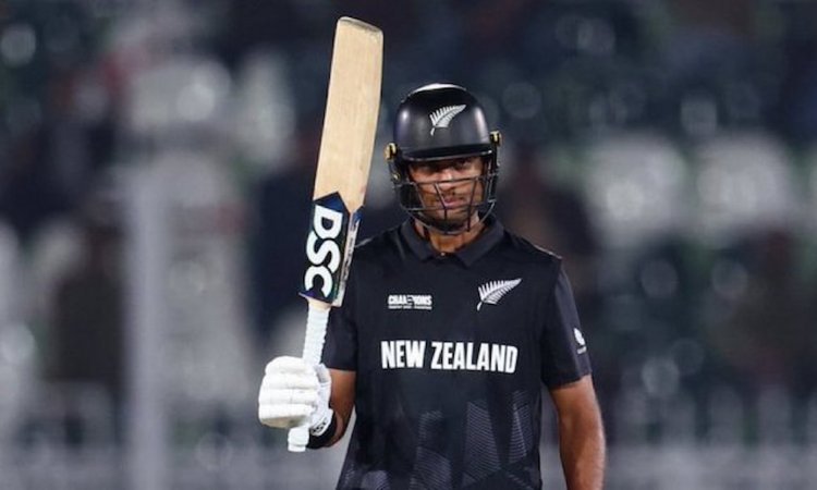 रचिन रविंद्र का दमदार शतक, लेथम के साथ शतकीय साझेदारी से न्यूजीलैंड मजबूत