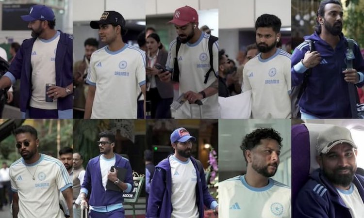 WATCH: चैंपियंस ट्रॉफी के लिए टीम इंडिया रवाना, मुंबई एयरपोर्ट पर रोहित-विराट को देख फैंस हुए क्रेजी