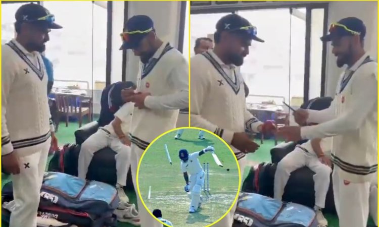 Virat Kohli ने जीता दिल, जिस गेंदबाज़ ने Ranji मैच में किया Bowled उसी को बॉल पर दिया ऑटोग्राफ; देखे