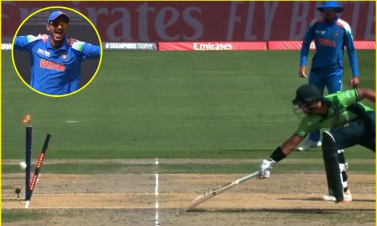 बापू Rocked इमाम Shocked! Axar Patel ने रॉकेट थ्रो से किया पाकिस्तानी बल्लेबाज़ का काम तमाम; देखें V