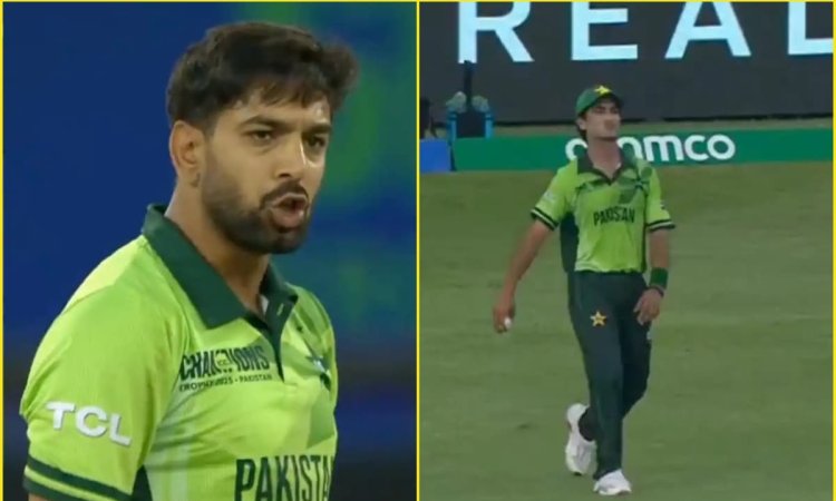 Naseem Shah पर भयंकर भड़के Haris Rauf, छोड़ा Virat Kohli का कैच तो लाइव मैच में दे दी गाली; देखें VI