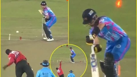 Kyle Mayers ने हवा में लहराई बॉल, Clean Bowled हो गया पाकिस्तानी बल्लेबाज़; देखें VIDEO