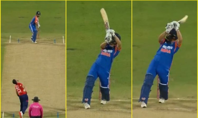 Dhoni का हेलीकॉप्टर और Rohit का पुल, Rinku Singh ने इंग्लिश बॉलर को बवाल छक्का लगा दिया; देखें VIDEO