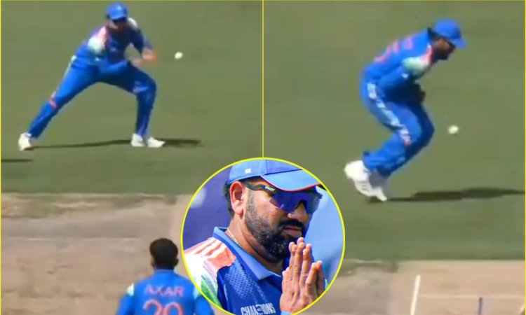 ये क्या कर दिया Rohit Sharma? छोड़ दिया हाथ में आया कैच, तोड़ दिया Axar Patel की हैट्रिक का सपना; देखें VIDEO
