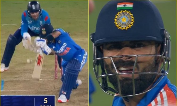 आदिल राशिद Rocked विराट कोहली Shocked! OUT होने के बाद ऐसे बिगड़ गया किंग कोहली का चेहरा; देखें VIDE