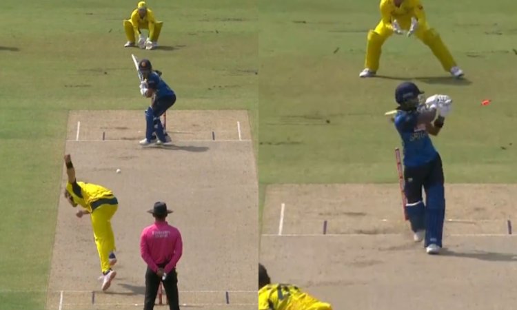 VIDEO: हार्डी को हल्के में ले रहे थे पथुम निसांका, लप्पा मारने के चक्कर में हो गए क्लीन बोल्ड