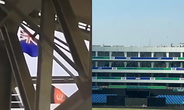 VIDEO: PCB ने कराची स्टेडियम में नहीं लगाया भारत का झंडा, फैंस बोले- 'हमें घंटा फर्क नहीं पड़ता'