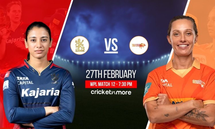 BLR-W vs GJ-W Dream11 Prediction Match 12, Tata WPL 2025