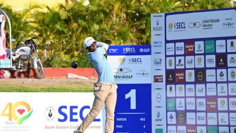 Chhattisgarh Open golf: Shaurya Binu shoots nine-under 60 to take first-round lead