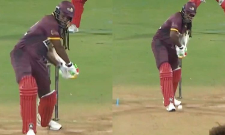 VIDEO: क्रिस गेल ने दिलाई पुराने दिनों की याद, 2 गेंदों पर लगाए 2 गगनचुंबी छक्के