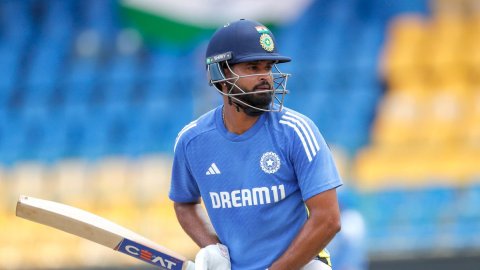 Colombo: Players of India during a practice session ahead of the third ODI match against Sri Lanka