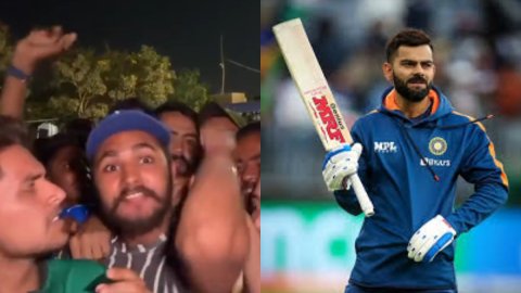 VIDEO: 'विराट कोहली ज़िंदाबाद', कराची स्टेडियम के बाहर फैन ने बना दिया माहौल