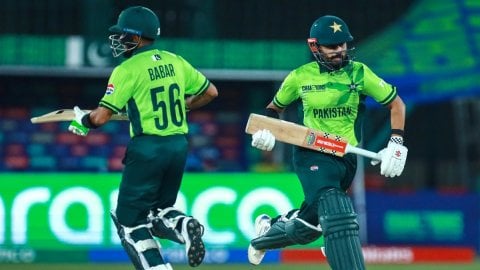 Karachi: ICC Champions Trophy cricket match between Pakistan and New Zealand