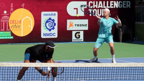 Niki Poonacha and John Lock rally to victory as men's double battles start in Delhi Open 2025, the A