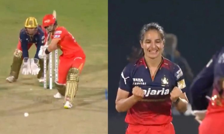 VIDEO: रेणुका सिंह की इनस्विंगर ने दिलाई भुवनेश्वर कुमार की याद, लौरा वोलवार्ड को कर दिया क्लीन बोल्