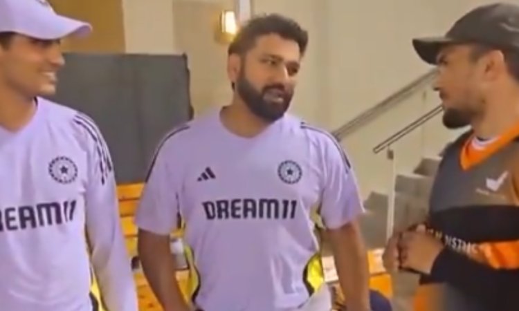 VIDEO: 'आप हमारा पैर तोड़ने की कोशिश कर रहे थे', रोहित शर्मा ने नेट बॉलर के भी ले लिए मज़े