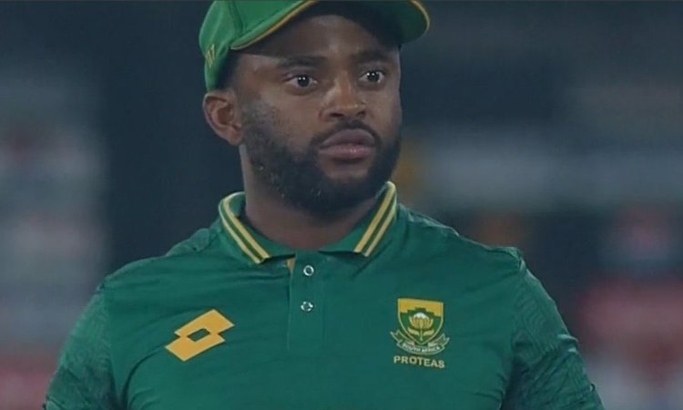 VIDEO: गोली की रफ्तार से आ रही थी बॉल, टेम्बा बावुमा ने उछल कर पकड़ा तगड़ा कैच