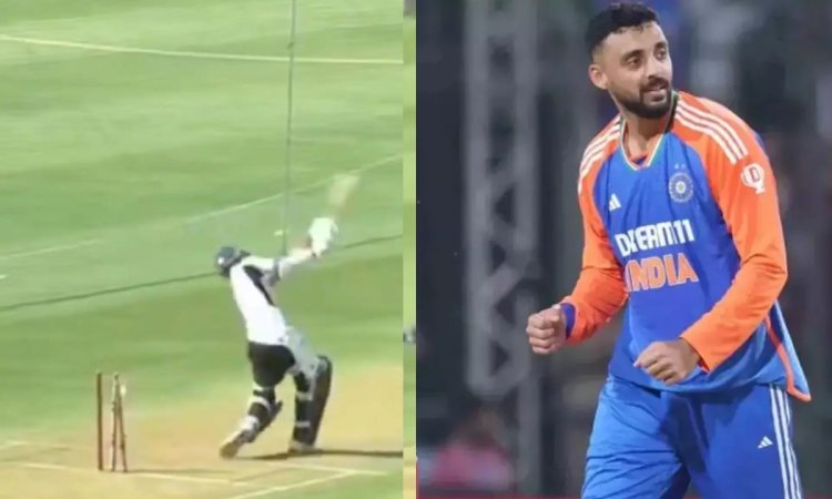 VIDEO: यशस्वी जायसवाल भी चक्रवर्ती के 'चक्रव्यूह' में फंसे, देखिए कैसे कर दिया नेट्स में बोल्ड