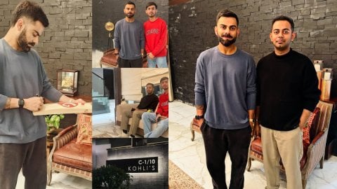 कोहली के गुड़गांव वाले घर के बाहर पूरी रात खड़े रहे फैंस, विराट ने घर के अंदर बुलाकर दिया ऑटोग्राफ