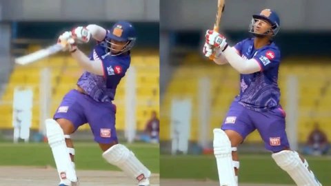 WATCH: IPL 2025 में तहलका मचाने को तैयार 13 साल का वैभव सूर्यवंशी,  ट्रेनिंग सेशन में दिखाई अपना क्ल
