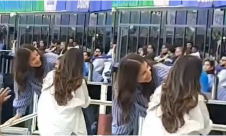 WATCH: रोहित शर्मा के बेटे आहान से मिलीं अनुष्का शर्मा, सोशल मीडिया पर वीडियो  वायरल