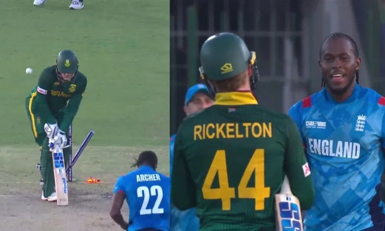 आर्चर की आग उगलती गेंद, रिकलटन को दिया पवेलियन का रास्ता