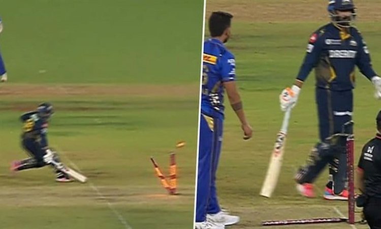  WATCH: तेवतिया के साथ धोखा! बिना गेंद खेले रनआउट, गुजरात का गेम पलटा