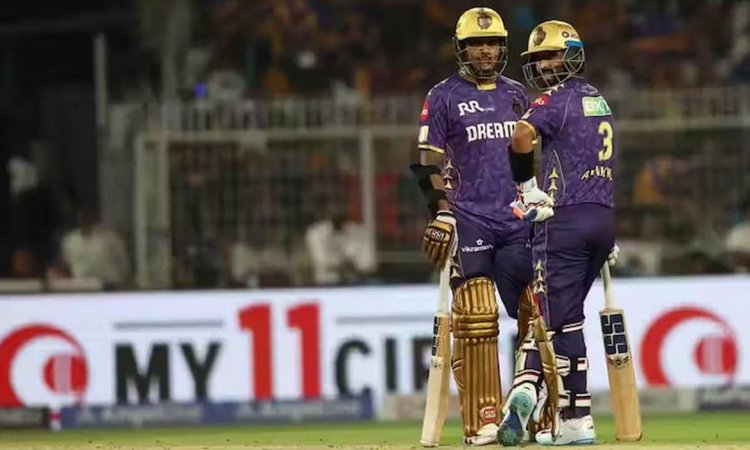 IPL 2025: रहाणे-नरेन की साझेदारी के बाद बिखरी KKR की पारी, RCB के सामने 175 रन का लक्ष्य