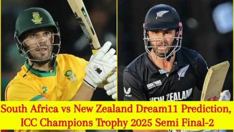 SA vs NZ Dream11 Prediction, Champions Trophy 2025: साउथ अफ्रीका बनाम न्यूजीलैंड, दूसरे सेमीफाइनल के