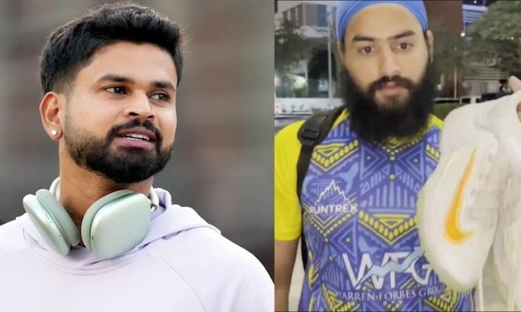 VIDEO: श्रेयर अय्यर का दिल जीतने वाला अंदाज, नेट बॉलर जसकिरन को दिया खास तोहफा