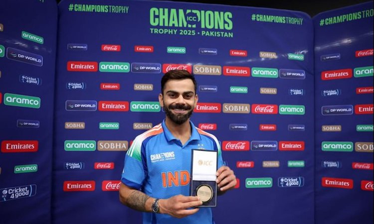 प्लेयर ऑफ द मैच बने कोहली बोले - जीत के लिए शतक जरूरी नहीं, मैच खत्म करना जरूरी 