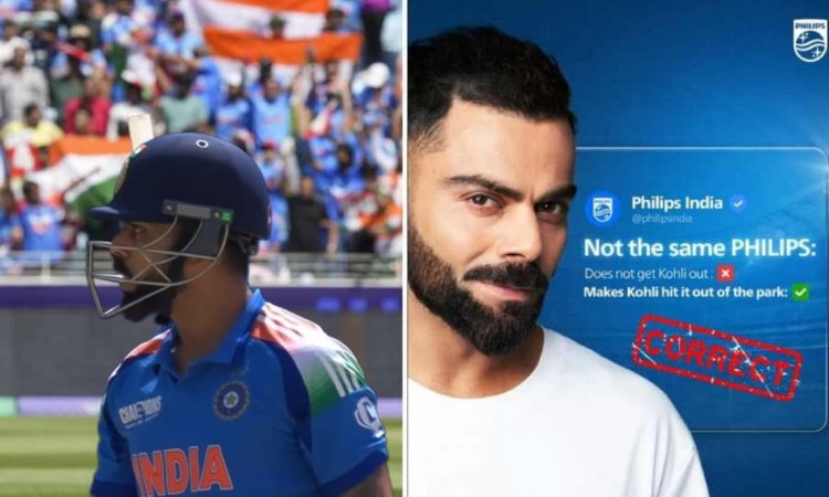 विराट कोहली आउट हुए, पर गुस्सा फूटा 'फिलिप्स' कंपनी पर