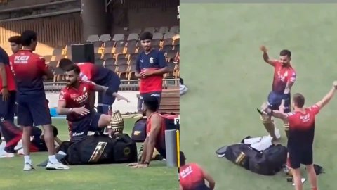 विराट कोहली का डांस मूड! RCB प्रैक्टिस सेशन में दिखाए मजेदार डांस मूव्स; देखिए VIDEO