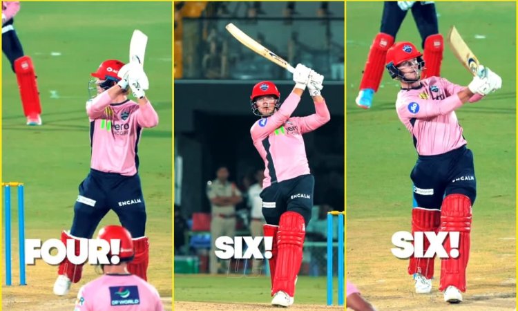 Jake Fraser-McGurk ने की Delhi Capitals के गेंदबाज़ों की बुरी सुताई, नेट्स में ठोके चौके-छक्के; देखे Jake Fraser-McGurk ने की Delhi Capitals के गेंदबाज़ों की बुरी सुताई, नेट्स में ठोके चौके-छक्के; देखे