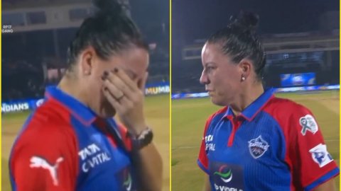 टूट गई थीं Marizanne Kapp! फाइनल में Delhi Capitals की हार के बाद रोती हुई कैमरे में हुई कैद; देखें टूट टूट गई थीं Marizanne Kapp! फाइनल में Delhi Capitals की हार के बाद रोती हुई कैमरे में हुई कैद; दे