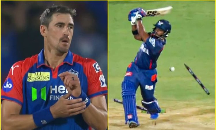 Mitc-Hell स्टार्क! भयानक भयंकर बॉल डालकर Nicholas Pooran को मारा क्लीन बोल्ड; देखें VIDEO