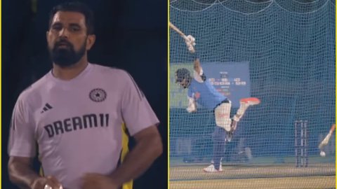 Mohammed Shami ने नेट्स में डाली सनसनाती बॉल, क्लीन बोल्ड हो गए Virat Kohli; देखें VIDEO