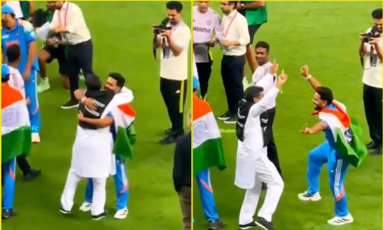 VIDEO: पहले लगाया गले फिर जमकर किया भांगड़ा, देखिए शुभमन गिल के पिता ने Rishabh Pant के साथ कैसे मना