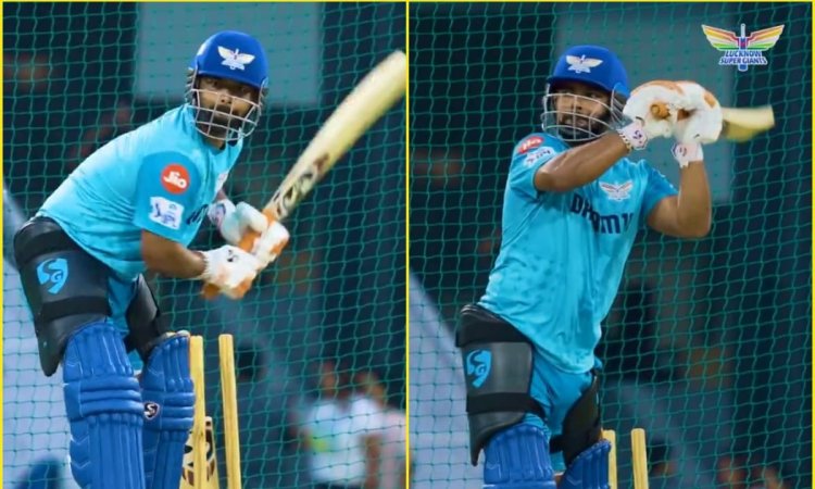 'जैसा गुरु वैसा चेला', Rishabh Pant ने नेट्स में मारा MS DHONI का ट्रेडमार्क हेलीकॉप्टर शॉट; VIDEO द