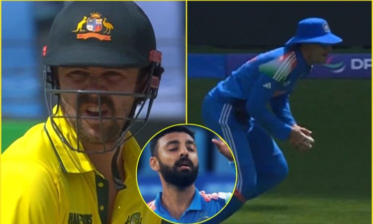 दुबई में नहीं चली Travis Head की दबंगई, वरुण चक्रवर्ती की बॉल पर शुभमन गिल ने पकड़ा बवाल कैच; देखें 