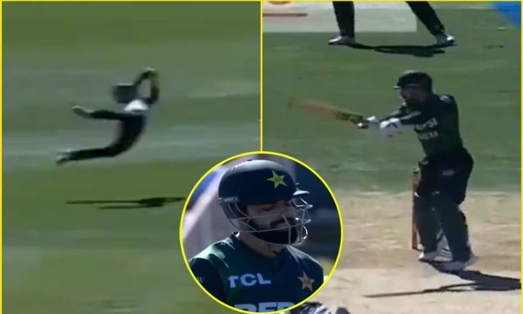 Tim Robinson ने दिला दी Glenn Phillips याद! हवा में उड़कर पकड़ा Shadab Khan का करिश्माई कैच; देखें V