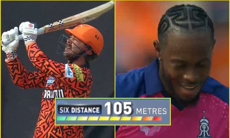 Travis Head ने निकाली Jofra Archer की हेकड़ी, खड़े-खड़े मारा 105 मीटर का मॉन्स्टर छक्का; देखें VIDEO