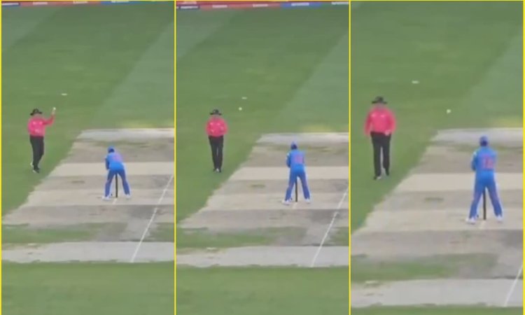 LIVE MATCH में अंपायर के साथ खेलने लगे VIRAT! क्या आपने देखा 15 सेकेंड का ये मज़ेदार VIDEO