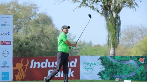 Ahmedabad Open golf: Harendra Gupta emerges halfway leader with day’s best 67